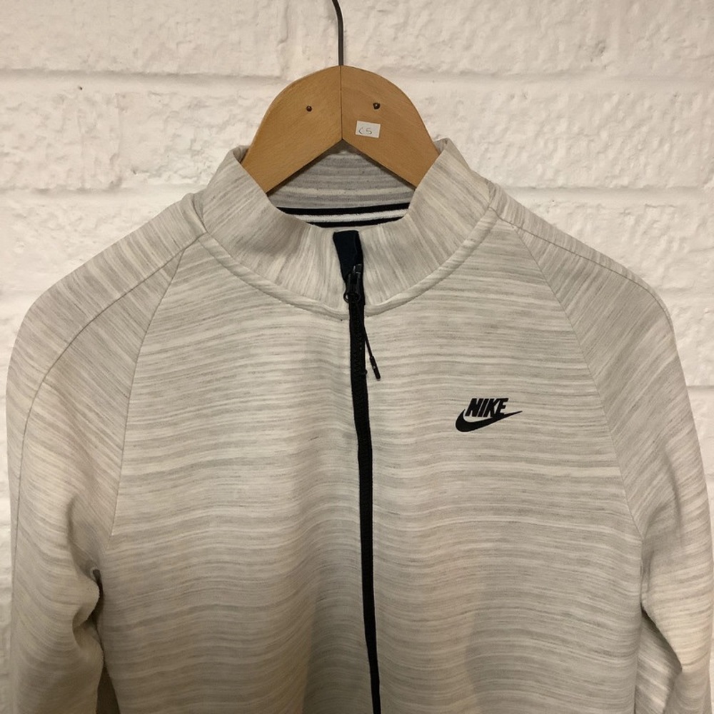 Nike Full Zip Sweatshirt - Size S - Beige Fleck - P2P 21โ - Picture 6 of 6